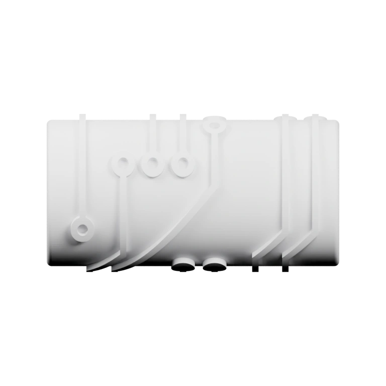 Цилиндрическая форма с выемками и кольцами