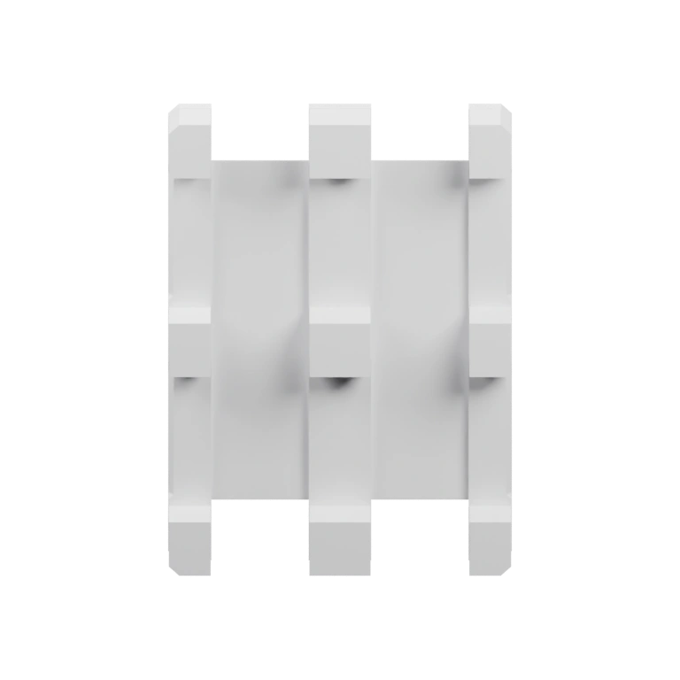 Сложная геометрия с выступами и отверстиями для фиксации