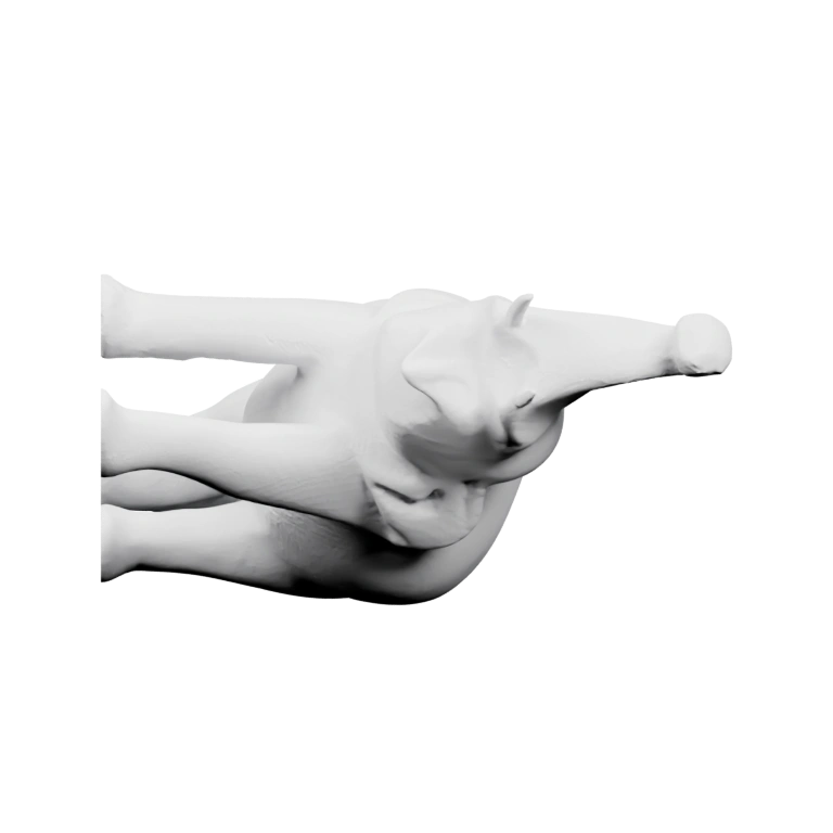 Фигурка слона в разных позах, с поднятым хоботом и разными движениями