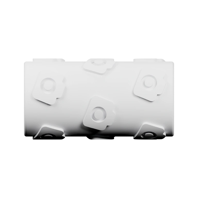 Цилиндрический элемент с выступами в виде камер