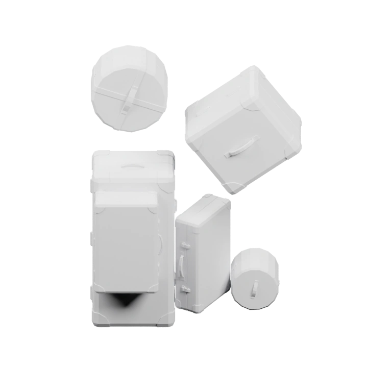 Состоит из разных частей, включая крышки и корпуса