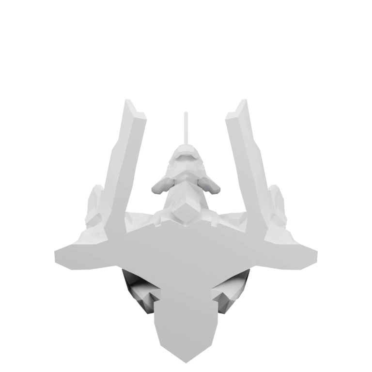 Симметричная форма с вытянутыми крыльями и центральной частью