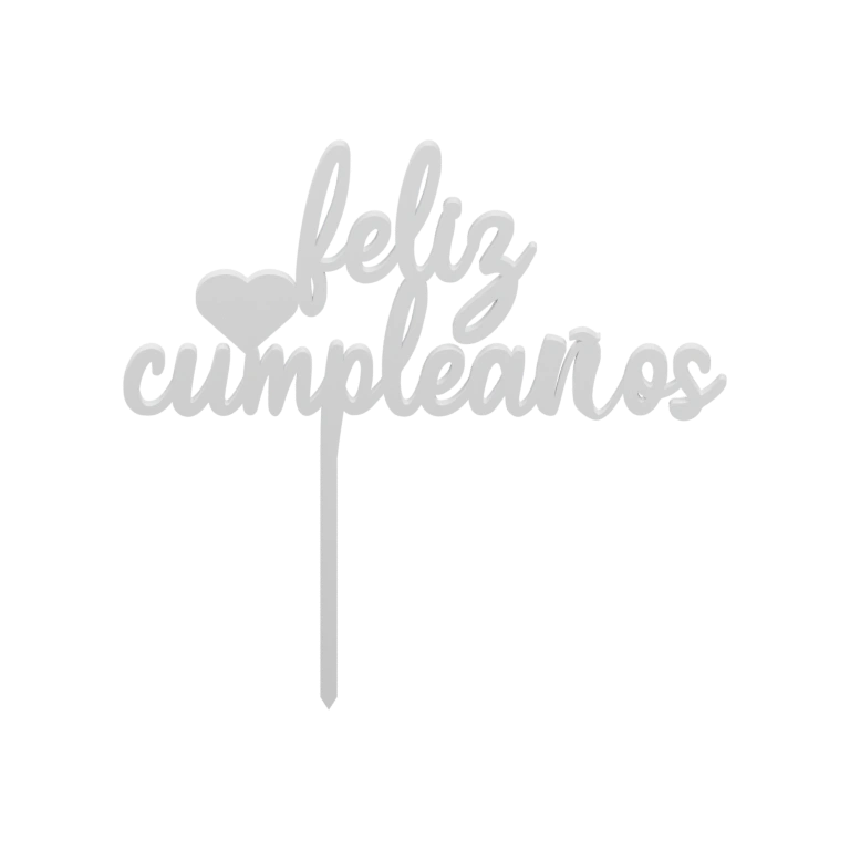 Фигурка с надписью на палочке для торта