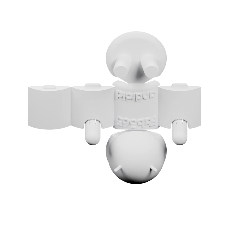 Устройство с головой, туловищем и четырьмя выступами для крепления