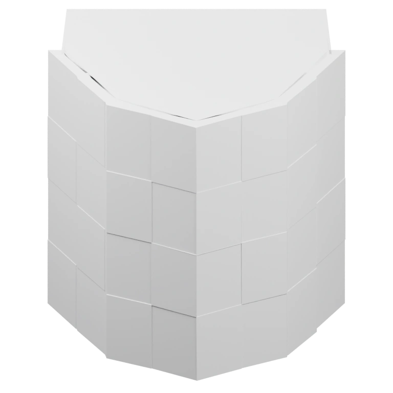 Геометрическая форма с плоскими гранями и выступами