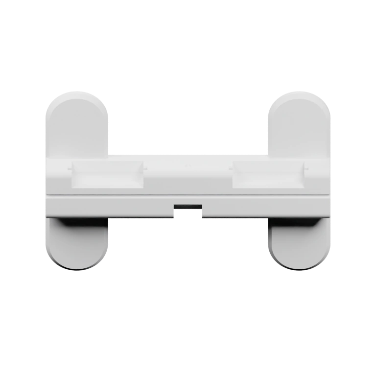 Имеет две части с зацепами и круглыми основаниями