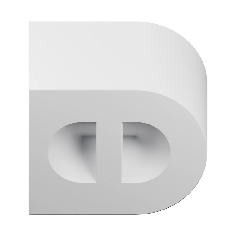 Симметричная конструкция с вырезом и гладкой поверхностью