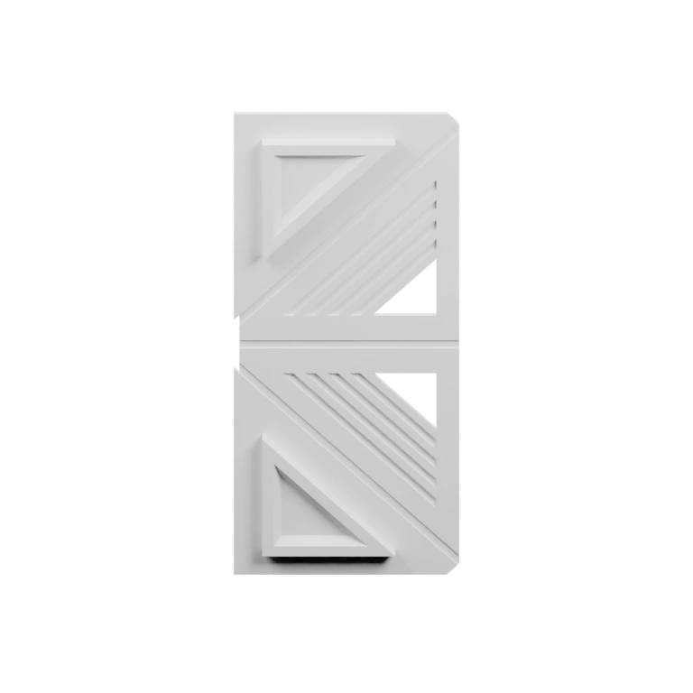 Складная конструкция с геометрическими узорами и отверстиями