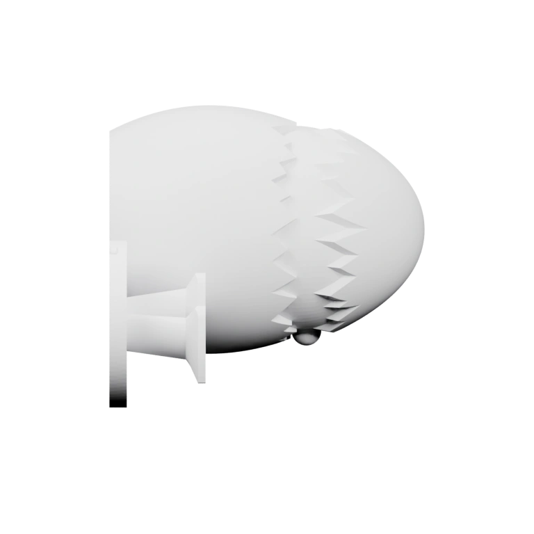 Фигурка с вырезанным узором и ножками на подставке