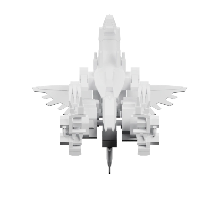 Сложная структура с крыльями, хвостом и шипами на спине