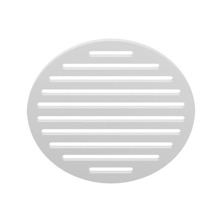 Круглая и овальная форма с продольными прорезями для стока
