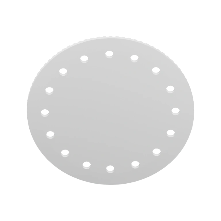 Круглая форма с отверстиями и рифленым краем