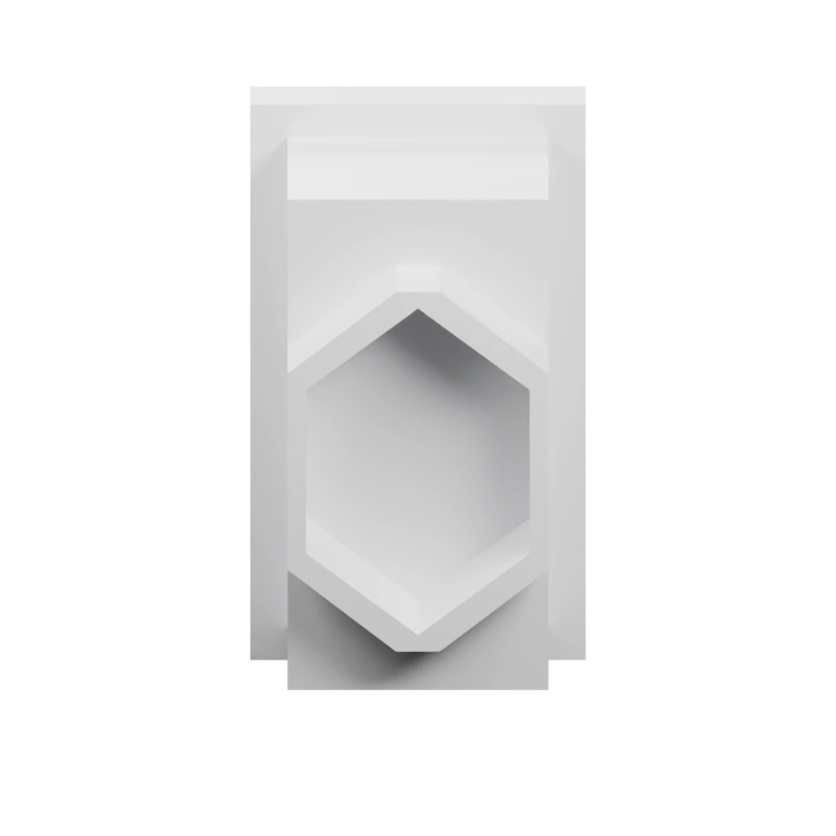 Урна с геометрическим отверстием, прямоугольной формой и подставкой