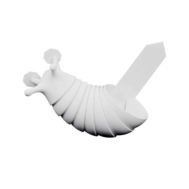 Сегментированный корпус с выступами и отверстиями для крепления