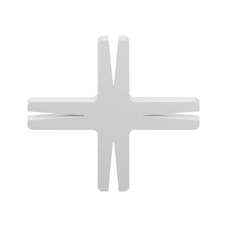 Симметричный элемент с пересекающимися частями и выступами