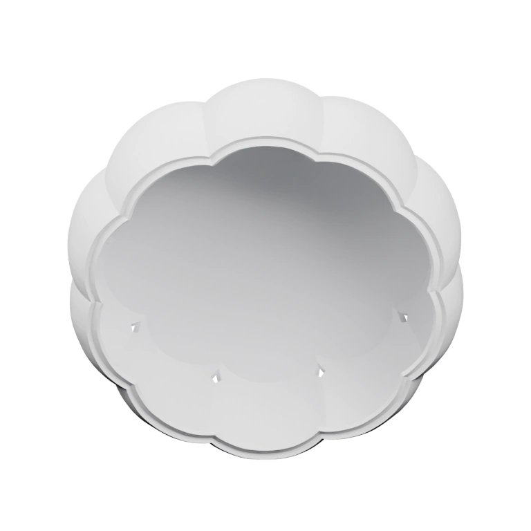 Симметричная форма с плавными вырезами и внутренним отверстием