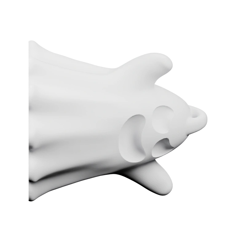 Фигурка в виде призрака с разными позами и выражениями лица