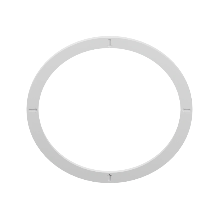 Тонкое кольцо с внутренним отверстием, выглядит как фиксатор или держатель