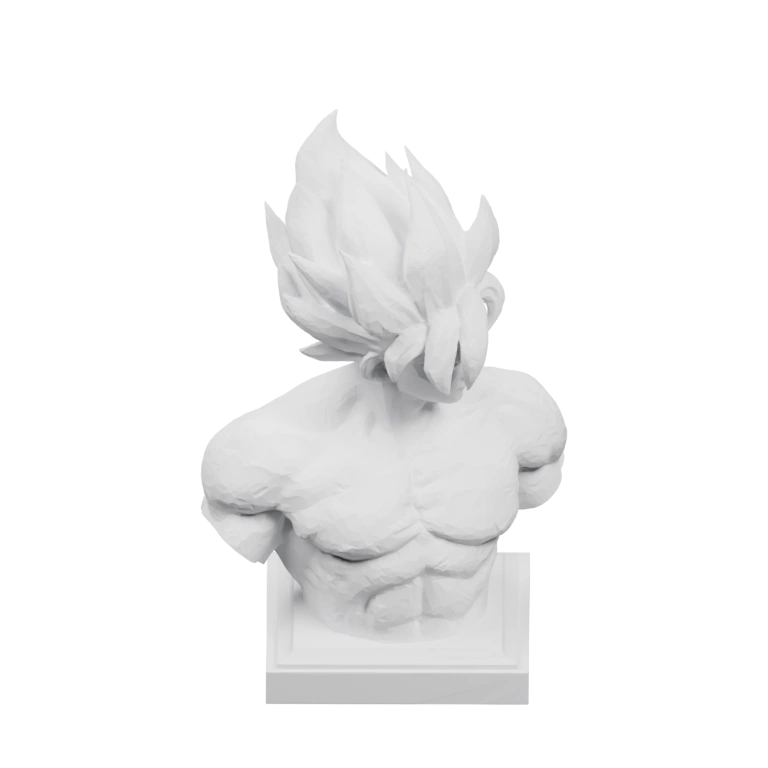 Мышечная фигура с характерной прической и торсом