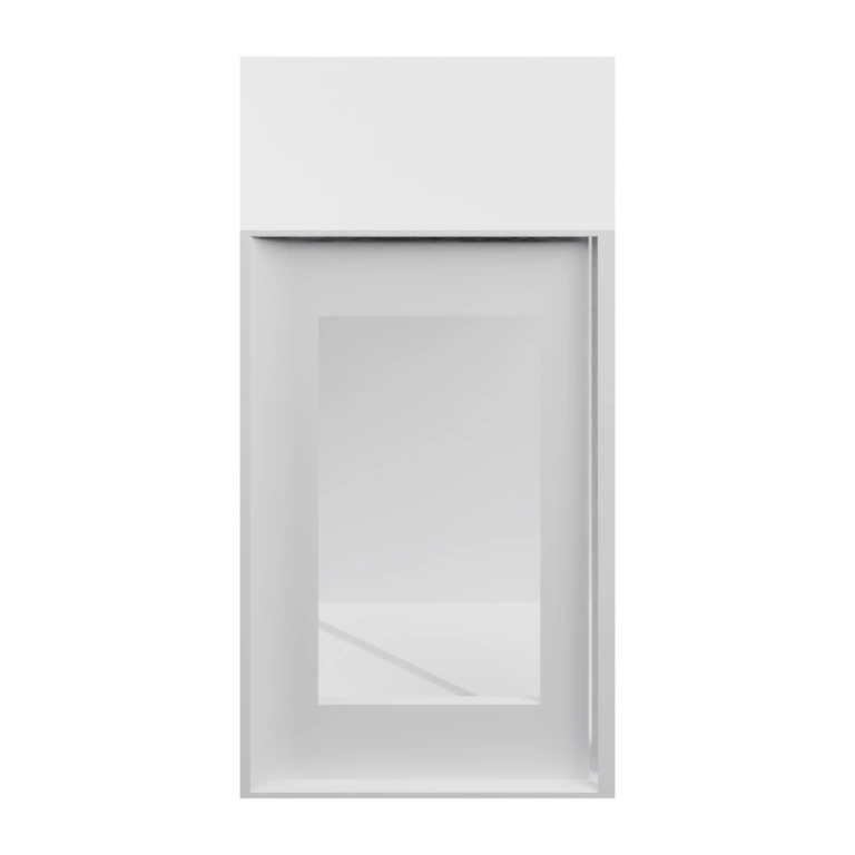 Вертикальное устройство с открытым проемом и нижней секцией