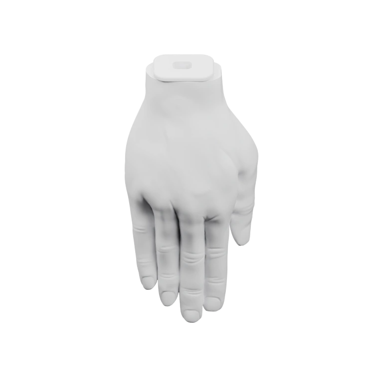 Рука с выступающим элементом на тыльной стороне