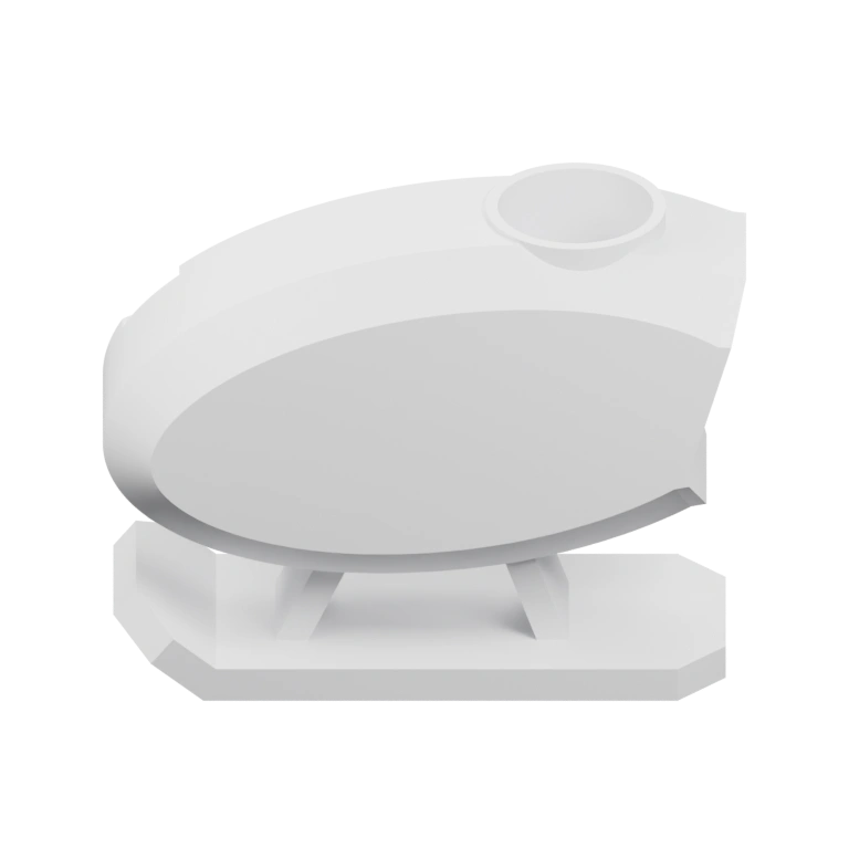 Круглая часть с отверстием и ножками для фиксации