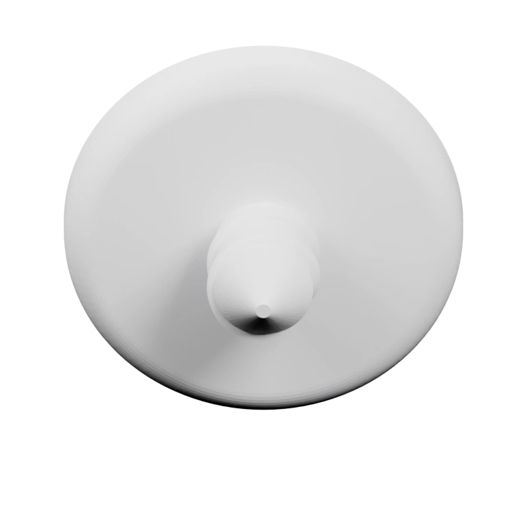 Плоская часть с центральным выступом и винтовым концом