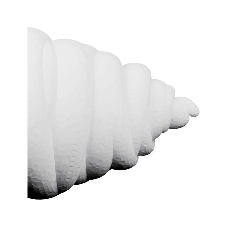 Пышная форма с витыми слоями, напоминающая десерт