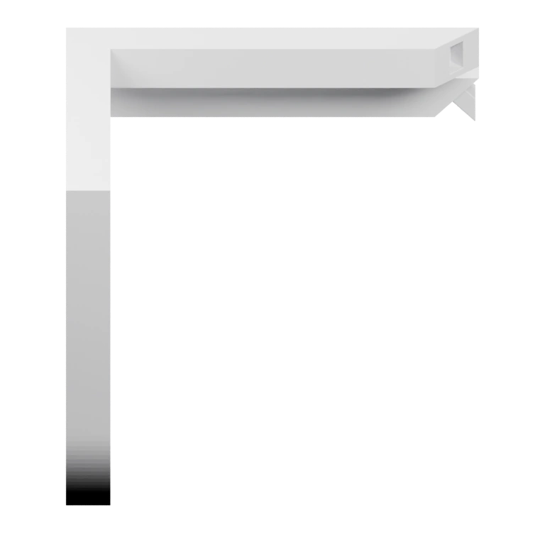 Прямоугольный элемент с вырезами и гладкими краями