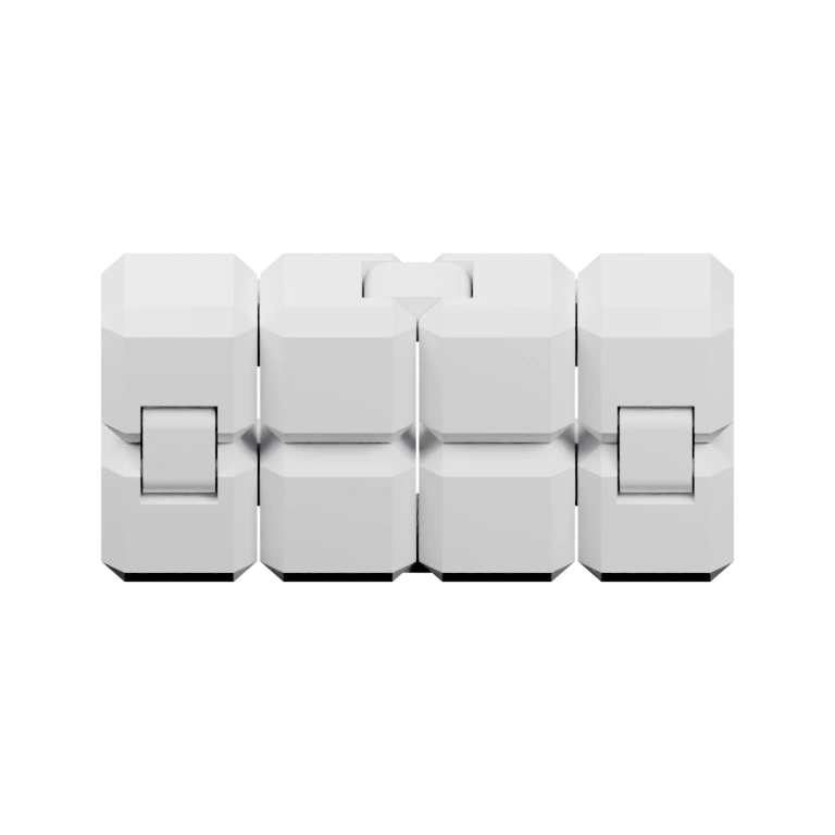 Состоит из соединённых блоков с вырезами и шарнирами