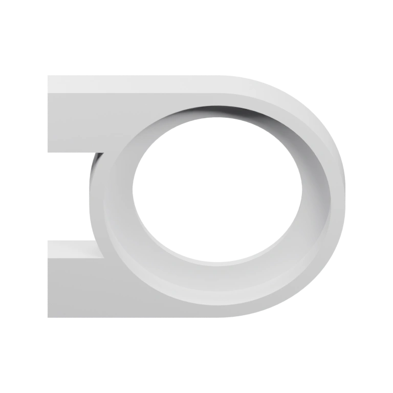 Два круглых отверстия для установки, вертикальные элементы с отверстиями