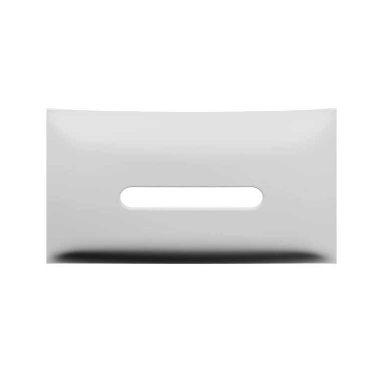 Прямоугольная крышка с вырезом и креплениями по углам