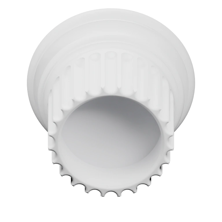 Круглая крышка с рифленым краем и центральным отверстием