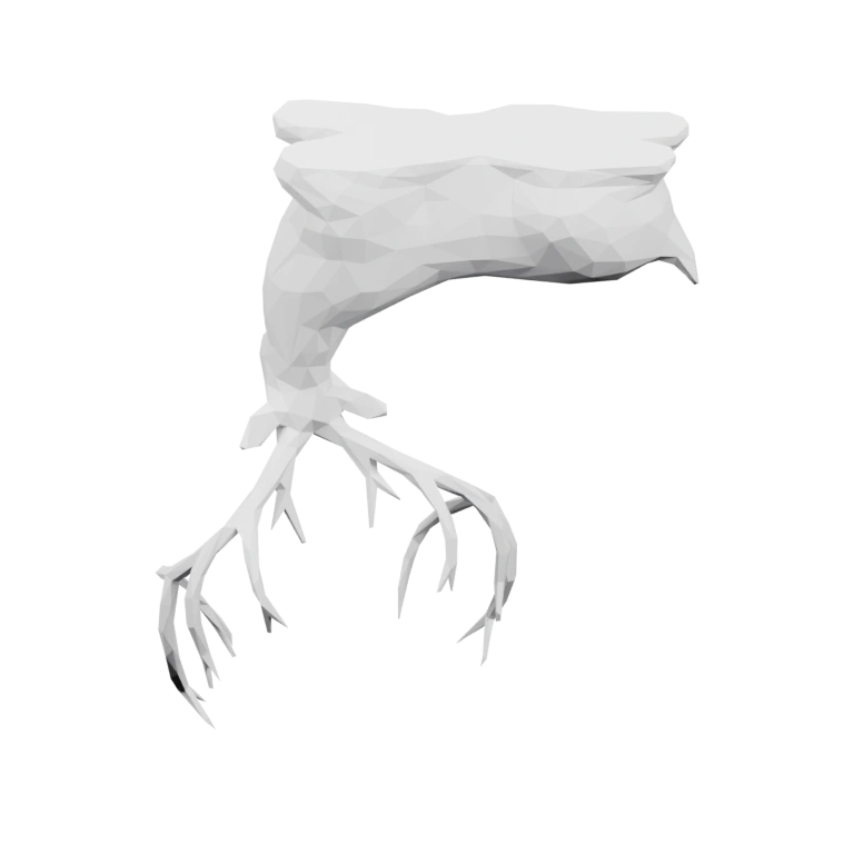 Геометрическая фигура в стиле низкополигональной модели