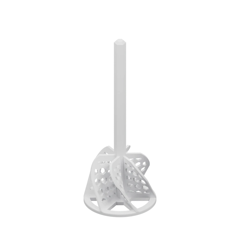 Узкий стержень со сферическим основанием с отверстиями