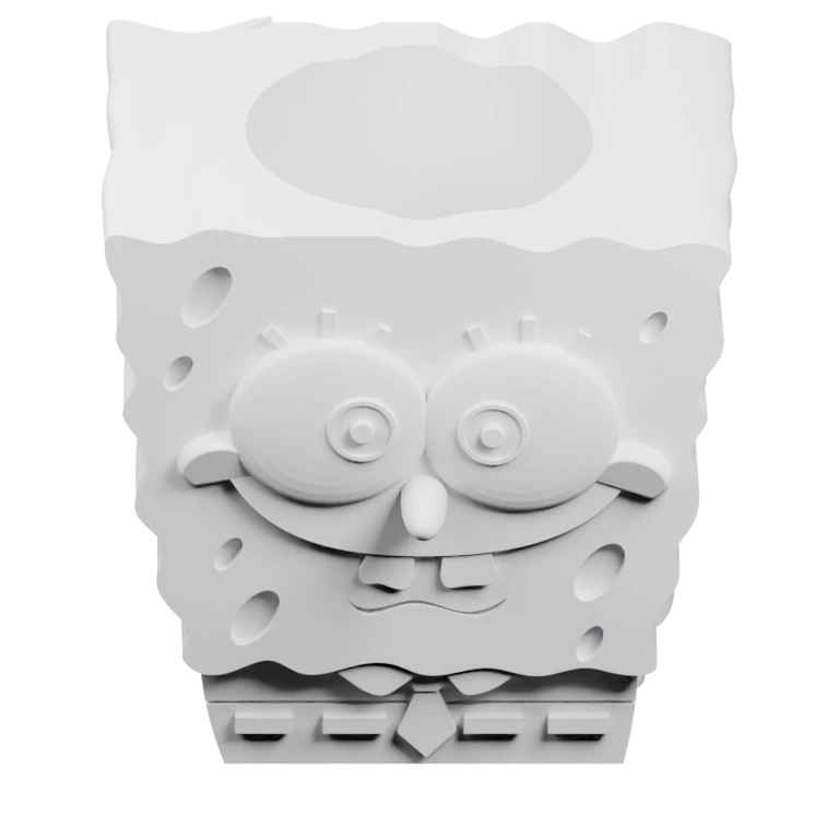 Симметричная форма с вырезами и деталями на лице