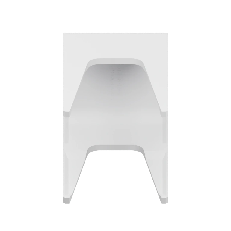 Узкая прямоугольная форма с вырезами и защёлками для фиксации