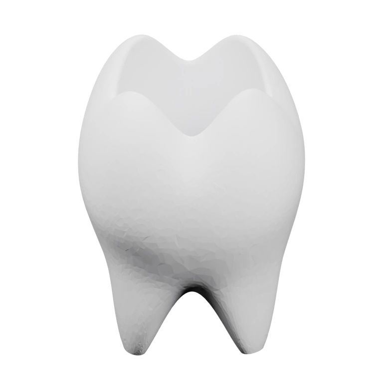 Симметричная форма с двумя корнями и выступами на вершине