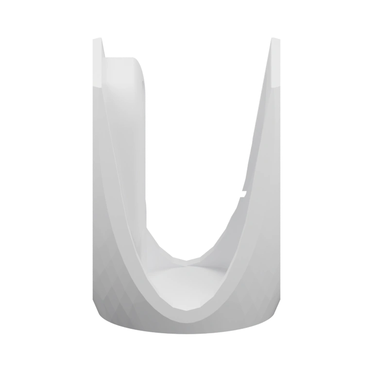 Имеет образную форму и отверстия для крепления