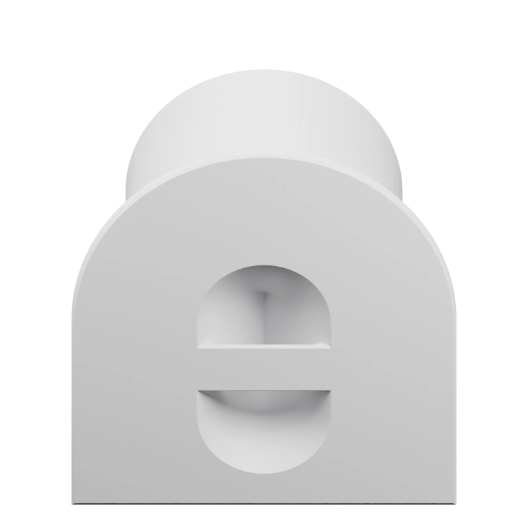 Арочная конструкция с внутренним отверстием и боковыми ребрами