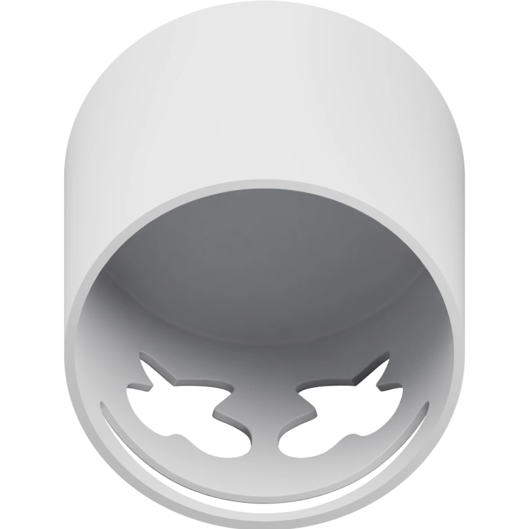 Голова с отверстиями для глаз и улыбкой, с внутренним текстурированным покрытием