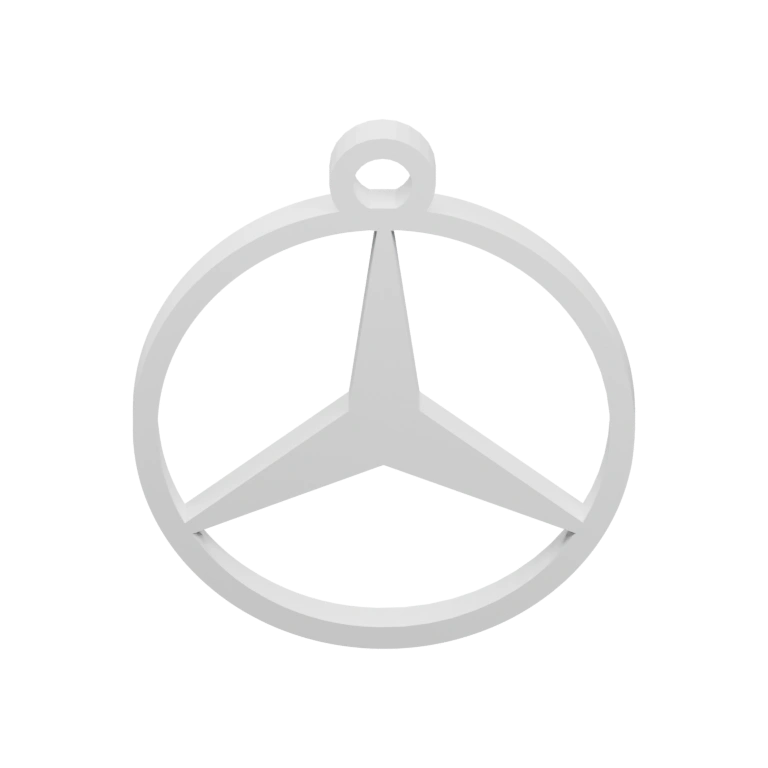 Круглая форма с тремя лучами, подвеска с отверстием для ключа