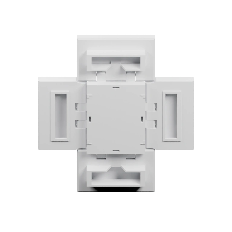 Четырехугольный элемент с открытыми боковыми частями и центральным отверстием