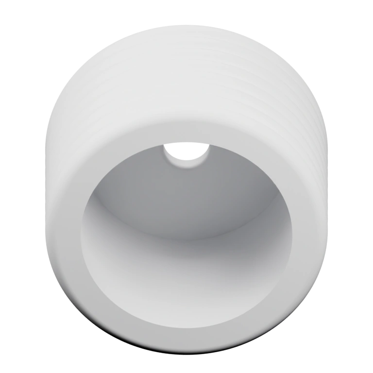 Круглая крышка с отверстием и ребрами