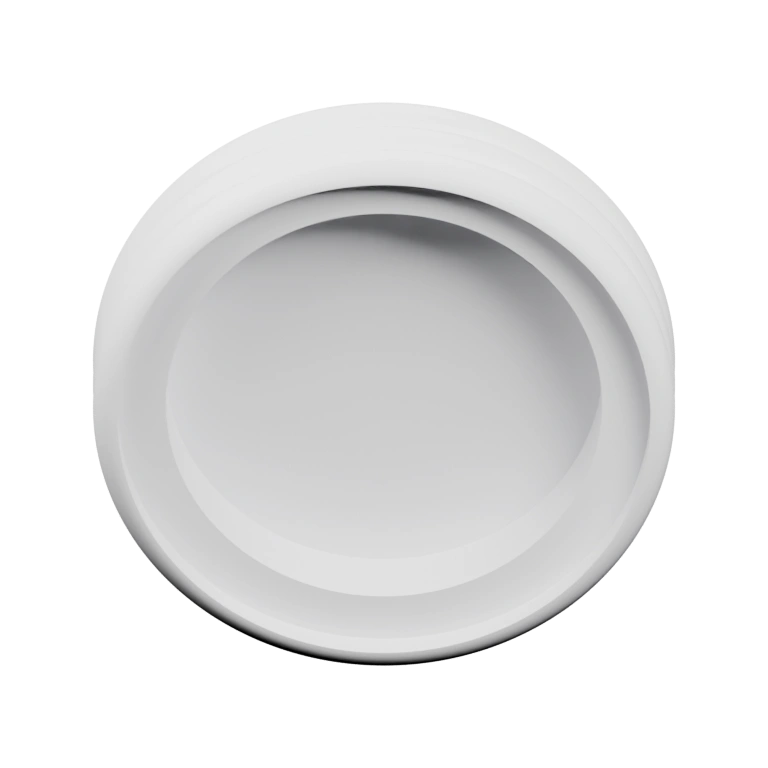 Круглая крышка с внутренними ребрами и внешним краем