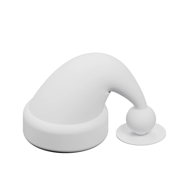 Изогнутая форма с козырьком и шариком на небольшом основании