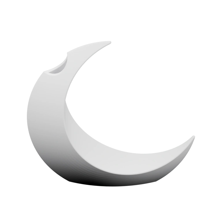 Две полумесяца и две овальные детали с отверстиями