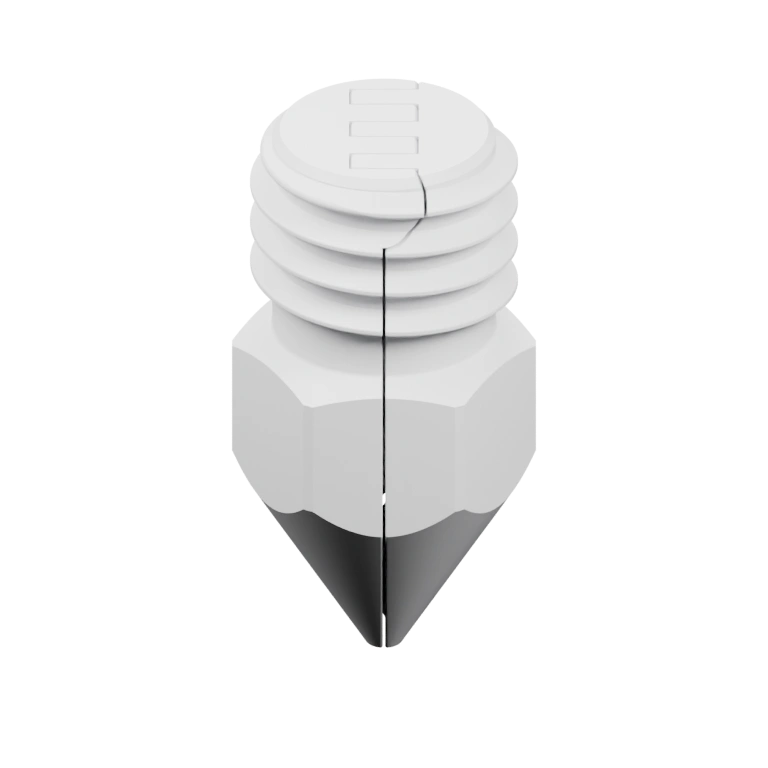 Конусообразный элемент с резьбой для установки на печатающую головку