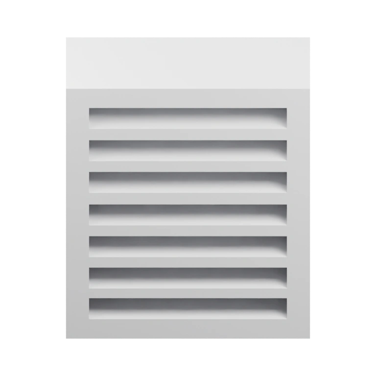 Прямоугольный с горизонтальными щелями для воздуха