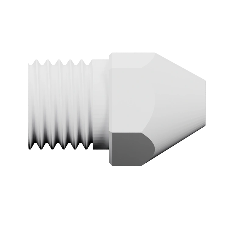 Узкий конус с резьбой и режущей кромкой